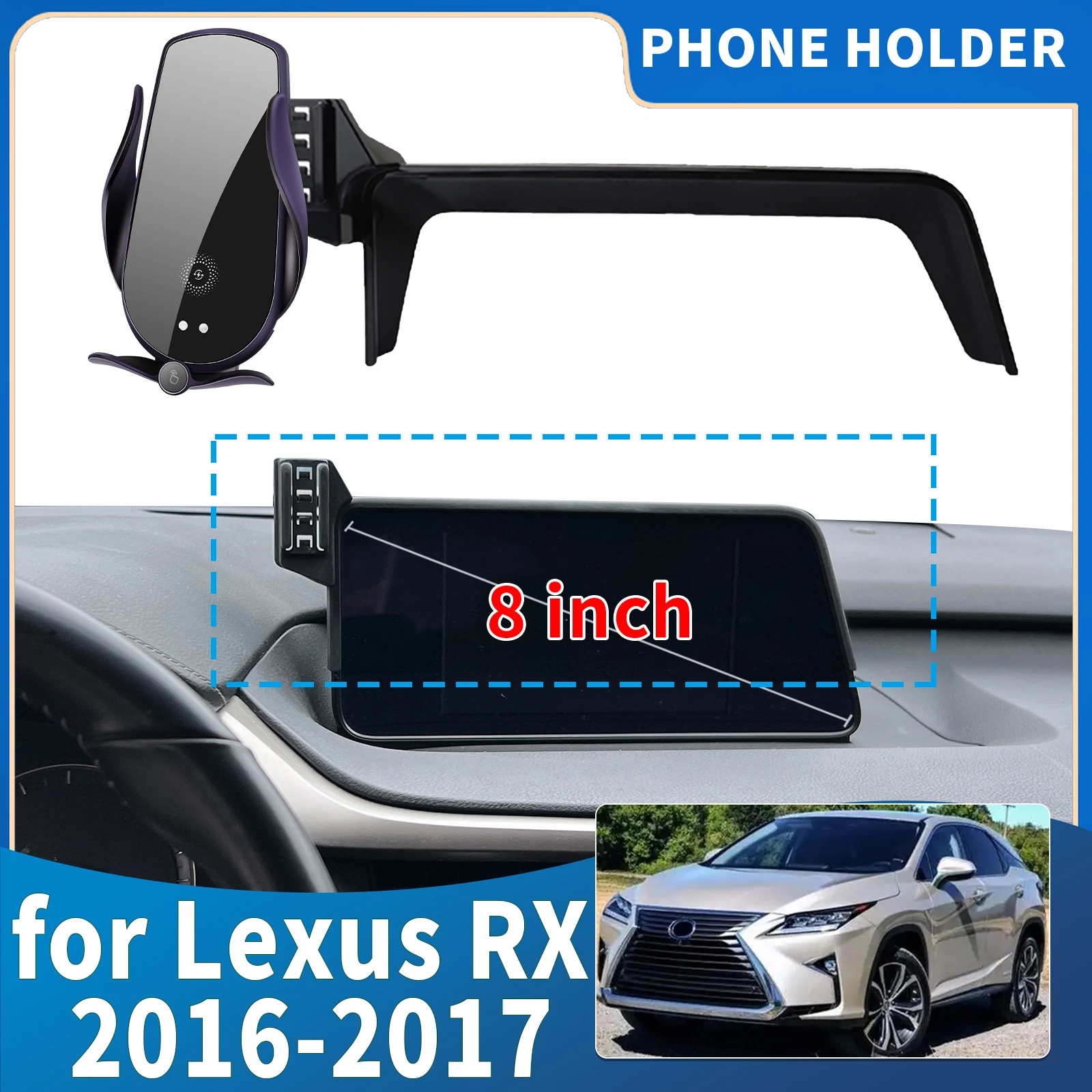 

fit for Lexus RX 2016 2017 Integrated Screen Mount Phone Holder Mount Car accessoires