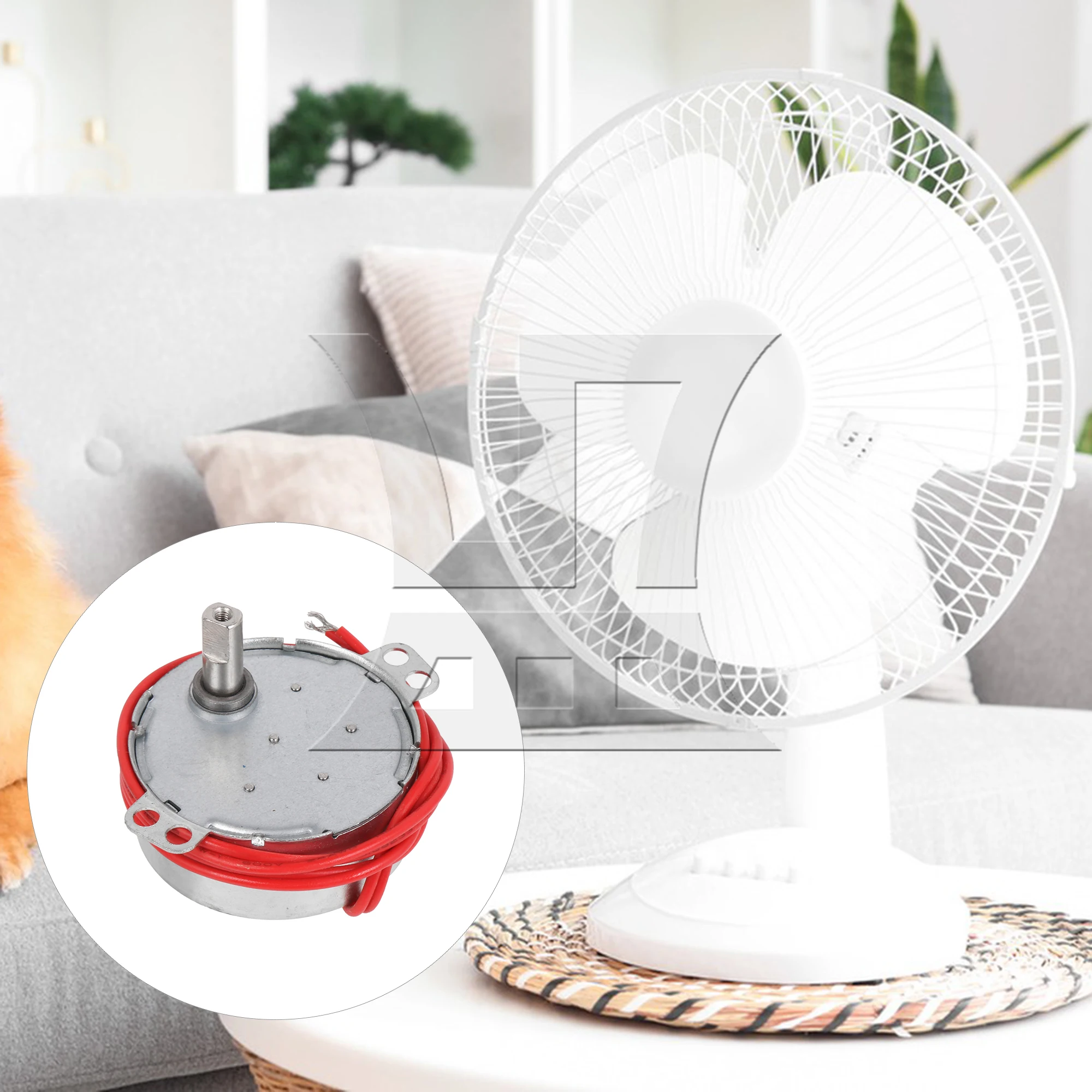 

2pcs AC 12V Metal Gear Synchronous Reducing Gear Motor Gear Box 8-10rpm for Crafts Rotate Exhibition Osci