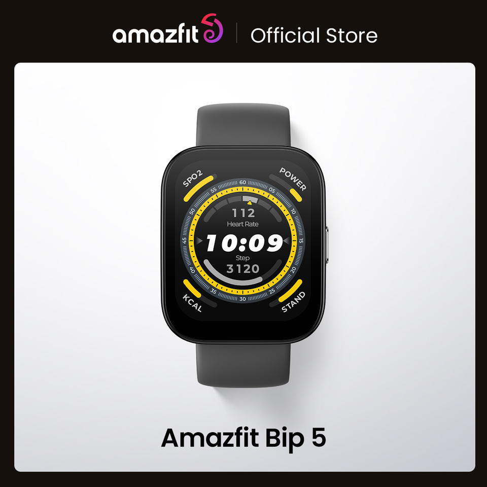  Original Amazfit Bip 5 Smartwatch 46mm 120+ Sports Modes Sleep Monitoring Smart Watch 24H Heart Rate For Android IOS Phone