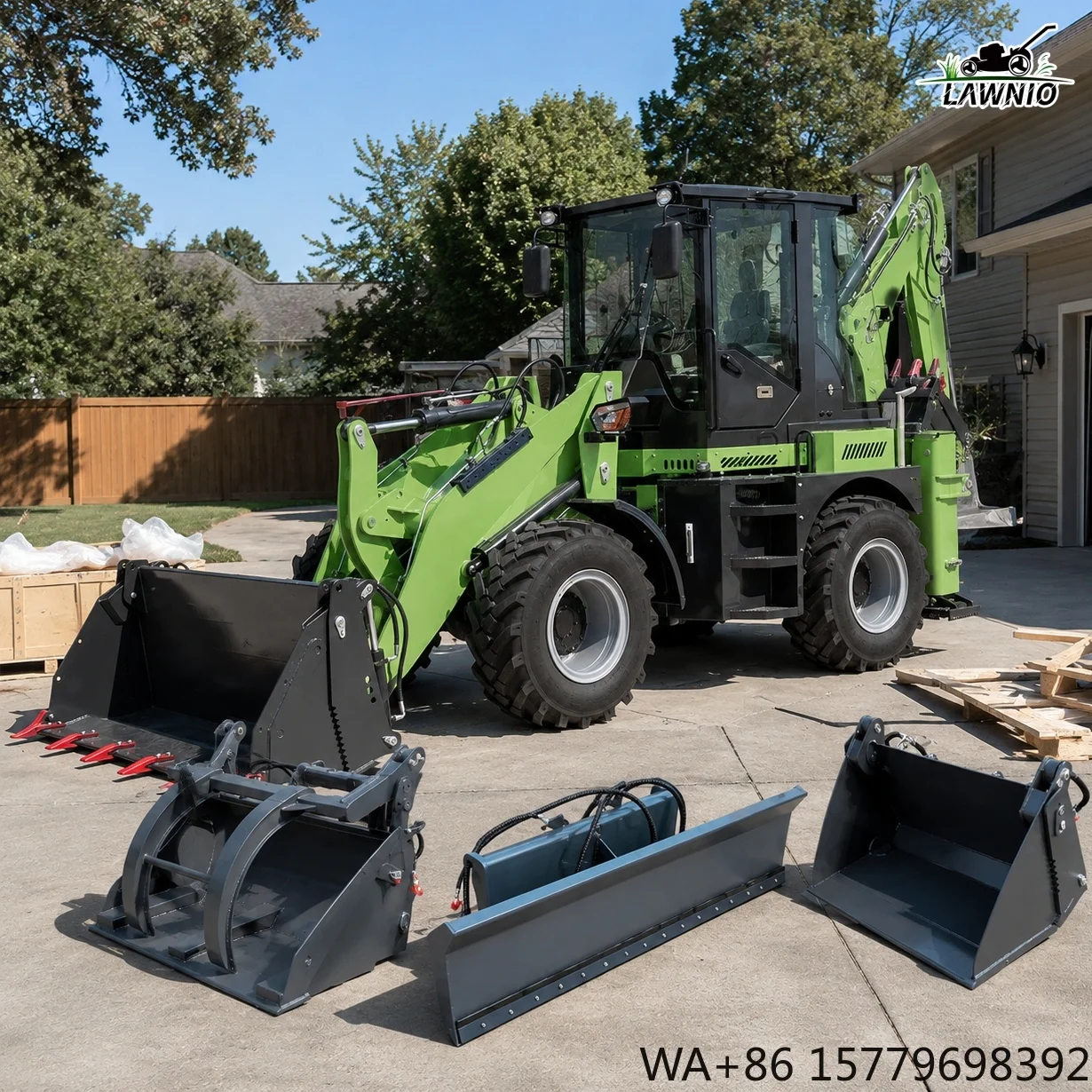 Factory Direct Backhoe Loader  with Power Shift Transmission High  Capacity for Rural Infrastructure  Loader