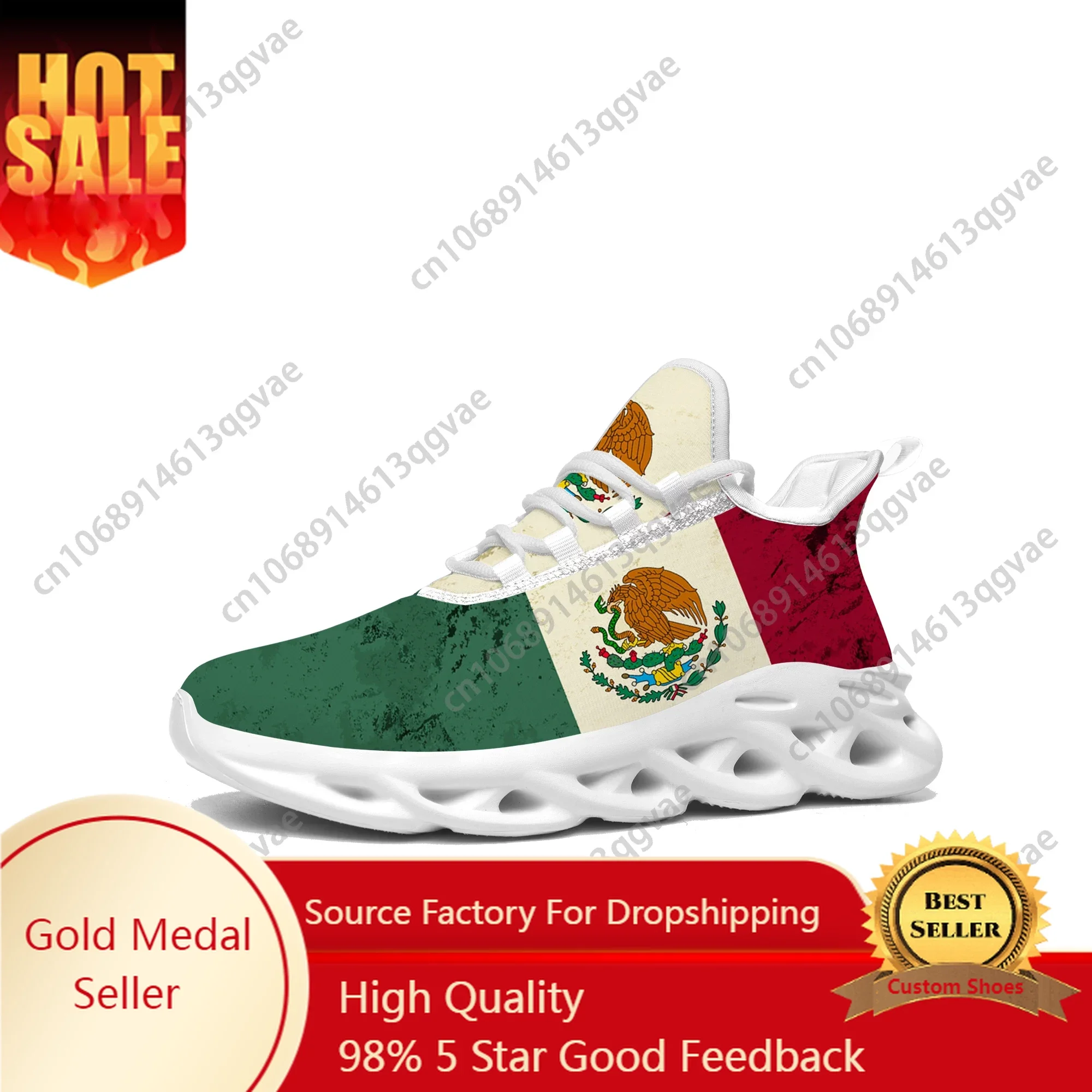 

Mexican Flag Flats Sneakers Mens Womens Mexico Pop Sports Running High Quality Sneaker Lace Up Mesh Footwear Tailor-made Shoe