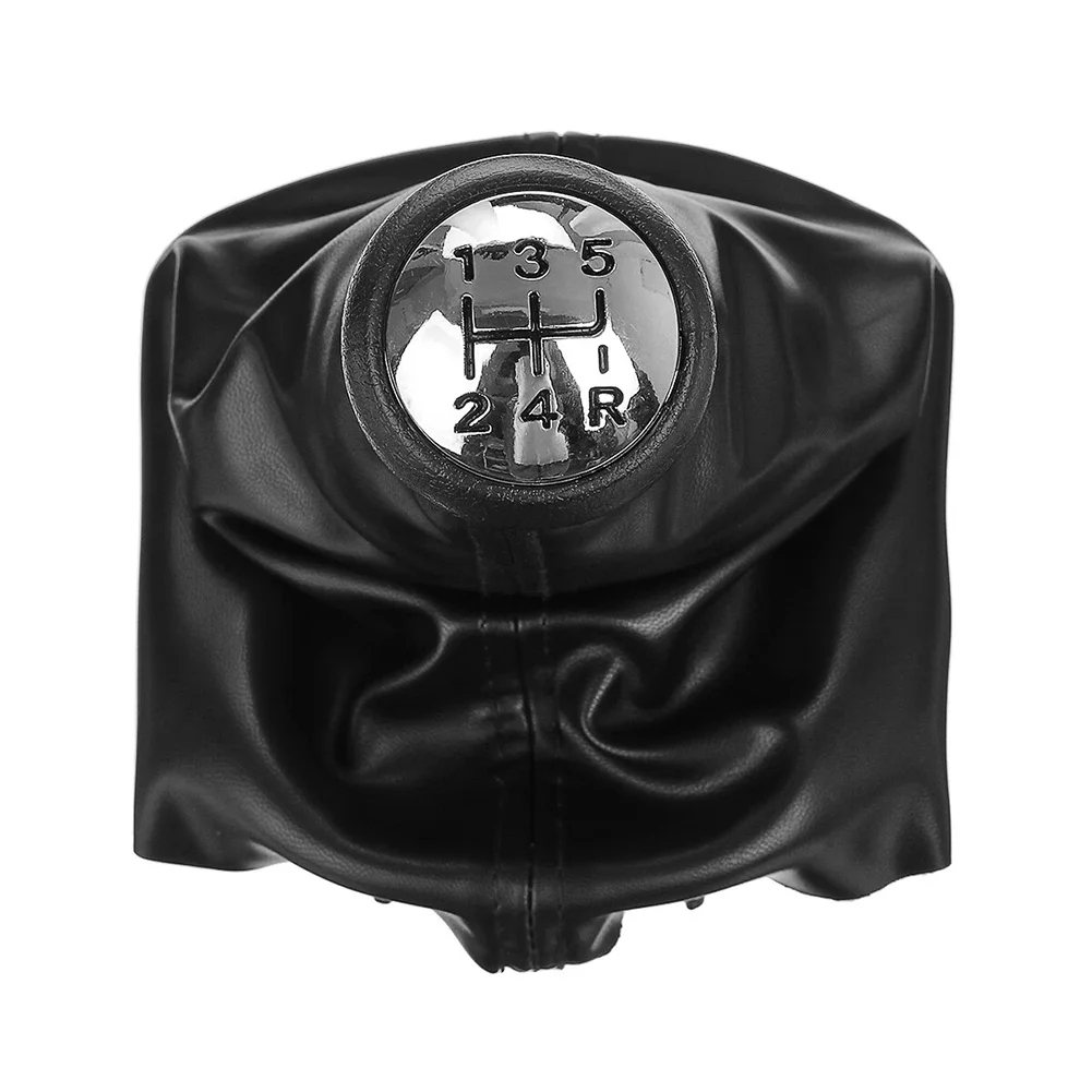 

Vehicle Customization Black Car Gear Shift Knob Car Gear Shift Accessories PU Leather Knob Brand New Condition