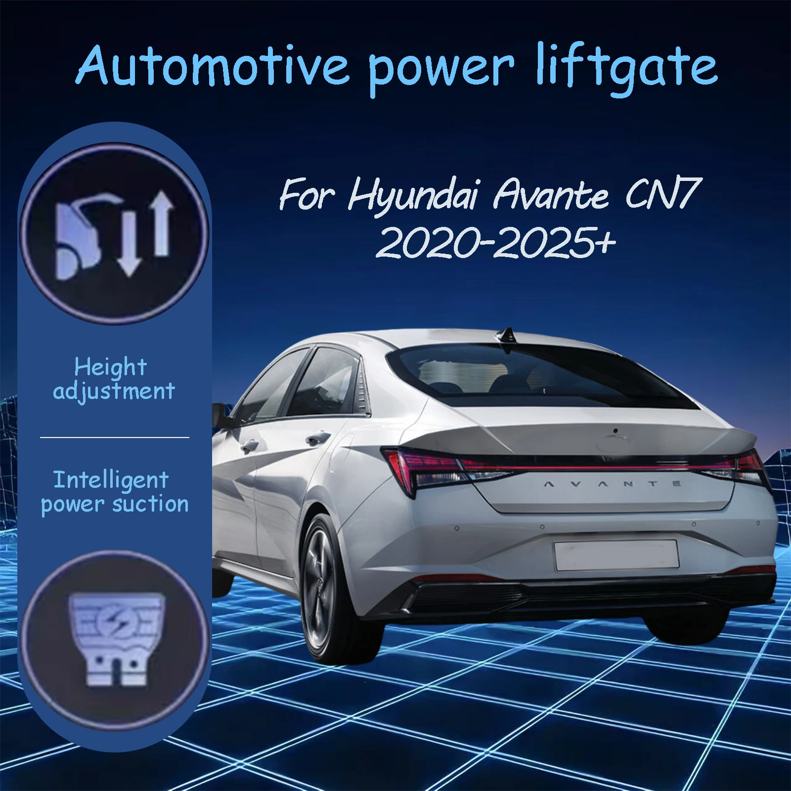

For Hyundai Avante CN7 2020-2025+ Electric tailgate automatic suction locks suitable Trunk modification system