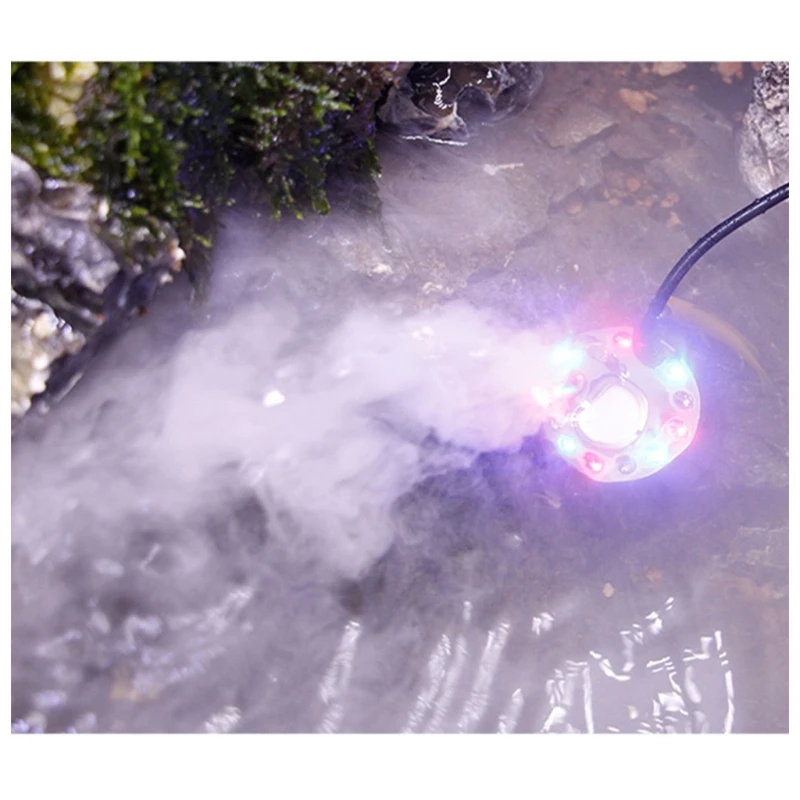 เครื่องทำละอองขนาดเล็กอะลูมิเนียม400มล./ชม. เครื่องทำหมอกเครื่องสร้างความชื้นในบ่อน้ำน้ำพุน้ำสำหรับวันหยุดวันฮาโลวีน