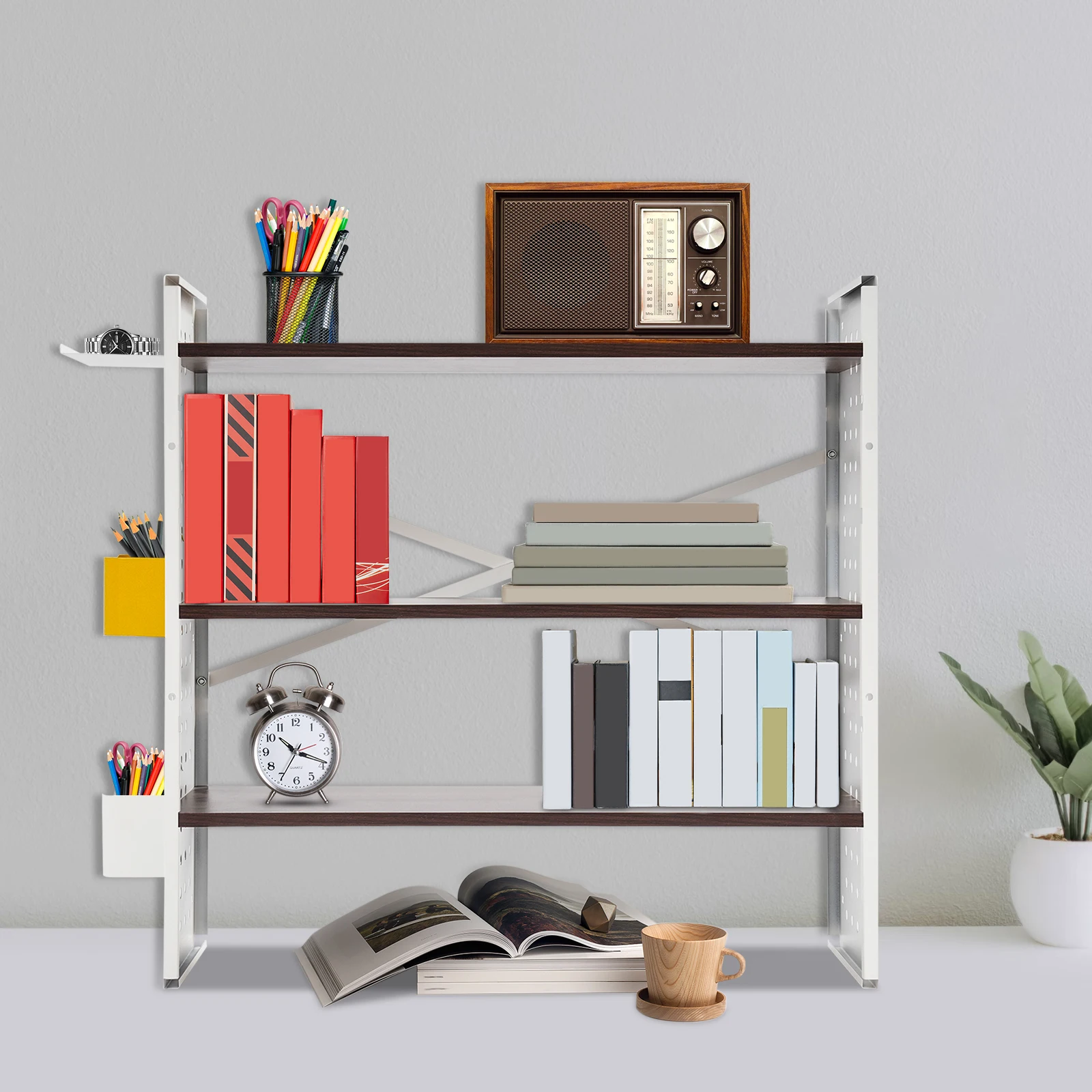 Scaffali da scrivania, organizer da scrivania, scaffale per libreria