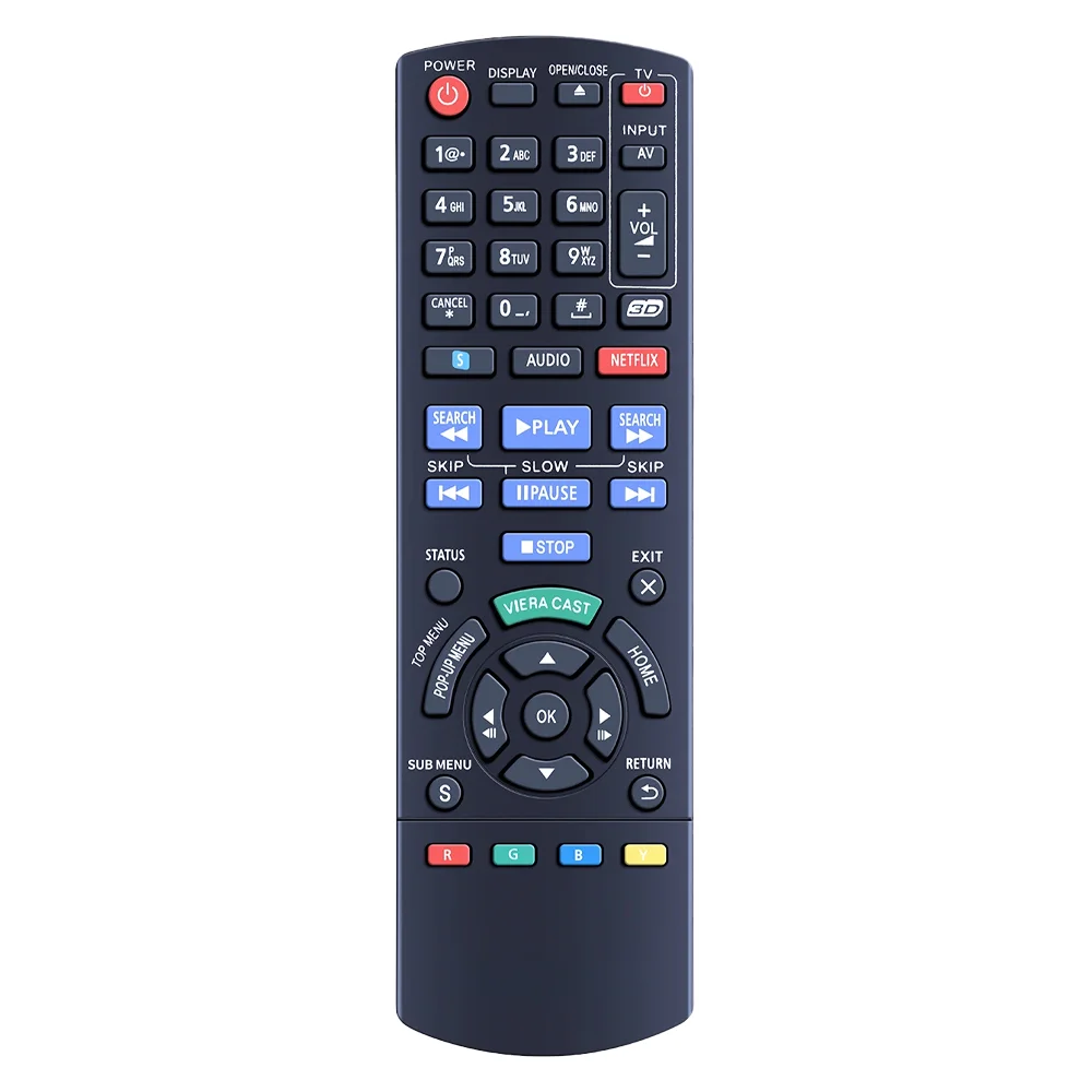 Replacement N2QAYB000574 Remote Compatible with Panasonic Blu-Ray Disc DVD Player DMP-BDT310 DMPBDT210 DMPBDT110 DMPBDT215