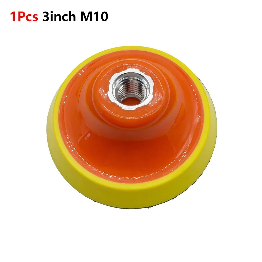 1Pcs 2-7 Inch Universal Backing Plate Plastic And Metal M10 M14 M16 Thread Rotary Backing Pad Hook And Loop Fastener