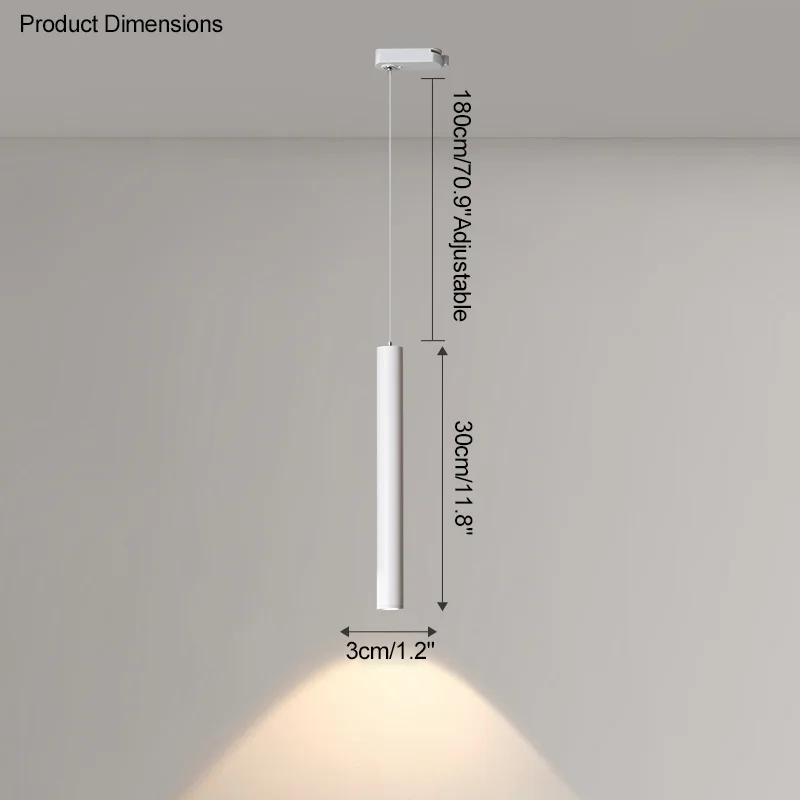 DT Esszimmer Kronleuchter Küche LED Pendelleuchten Flur Lineare magnetische Schienenleuchte DIY Esstisch Bar Tischlampe 4