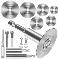 HSS High‑Speed‑Steel Saw‑Blade Kit 1/4in Hex Shank Multi‑Purpose Rotary‑Tool Cutting Wheel for Wood Metal Plastic