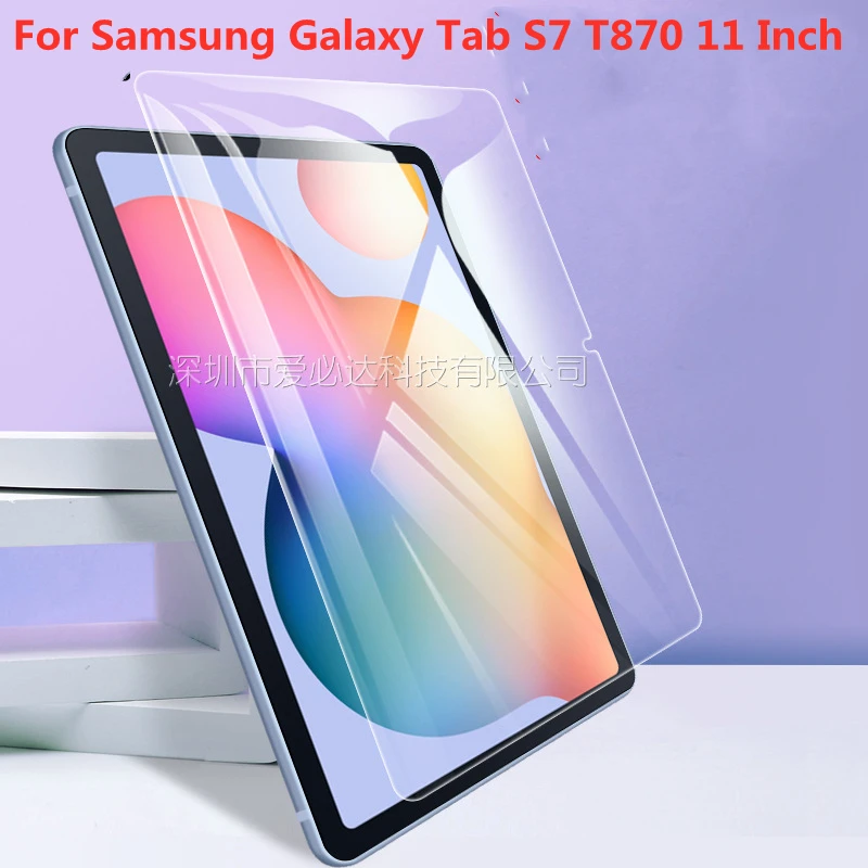 قرص الزجاج المقسى لسامسونج غالاكسي تبويب S7 s7 T870 SM-T870 11 بوصة حامي الشاشة