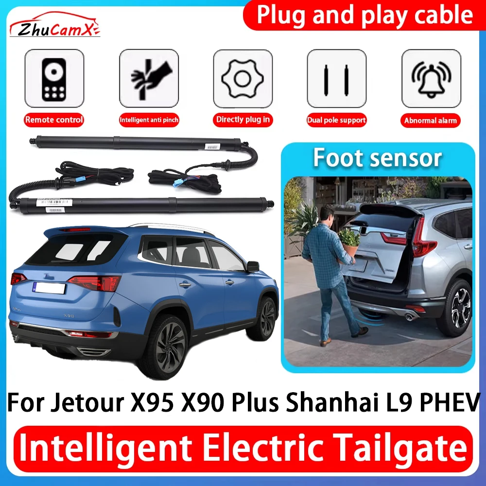 

ZhuCamX Car Power Trunk Electric Suction Tailgate Intelligent Tail Gate Lift Strut For Jetour X95 X90 Plus Shanhai L9 PHEV