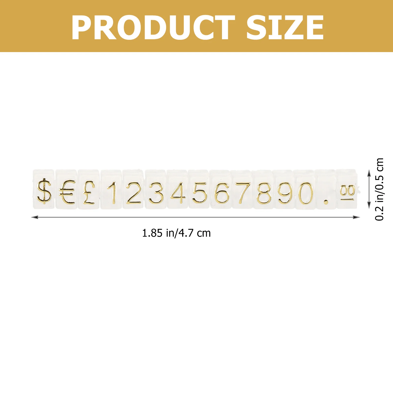 Mini Stickers Price Tag Display Stand Reserved Signs for Tables White Plastic Label