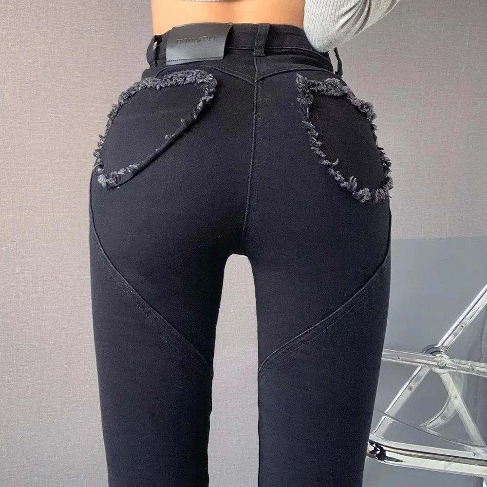 Stretch Denim Pencil Pants Women Luxury Brand Design Slim Fit Jeans Hip Lifting Butt Trousers Elastic Sexy Trending Good Quality