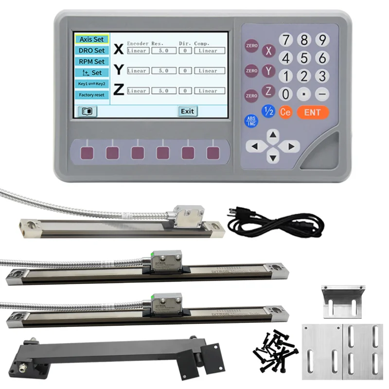 

Dro 3-осевая система цифрового отображения с 50-1000 мм магнитной линейной шкалой датчиком кодировщика для токарного фрезерного станка