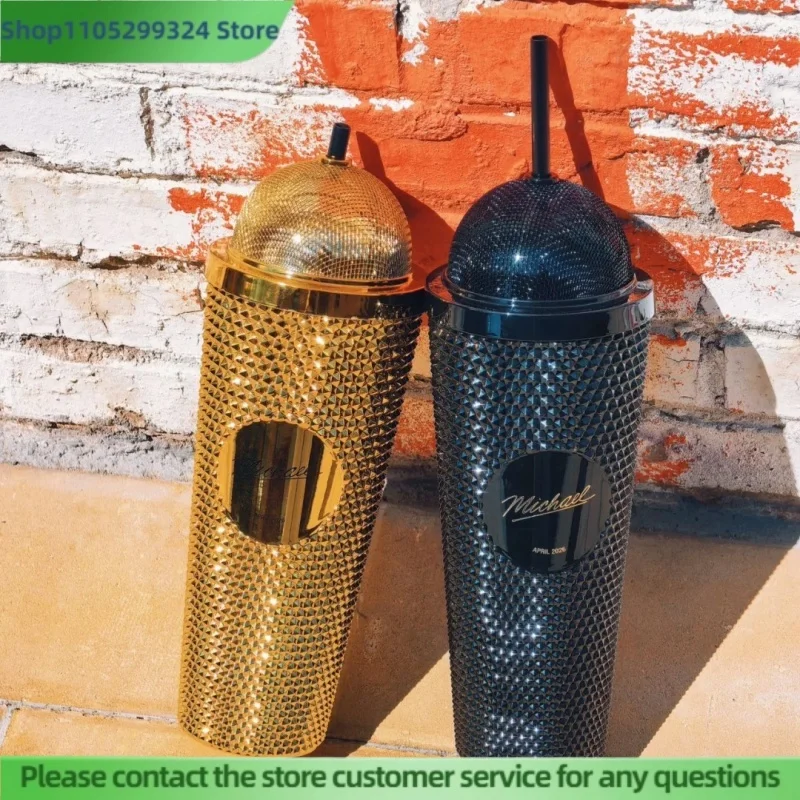 

Hot In Stock Michael Superstar Road Microphone Shaped Straw Cup Hat Styling Bucket Popcorn Valley Bucket Commemorative Gifts