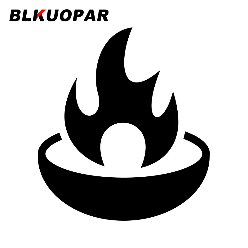 BLKUOPAR For Fire Bowl Car Stickers Waterproof Anime Decals Creative Scratch-Proof Skateboard Air Conditioner Decor Car Label