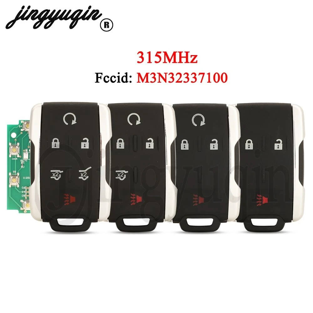 jingyuqin M3N32337100 3/4/5/6 Buttons 315MHz Smart Remote Key For Chevrolet Colorado Canyon Silverado GMC Suburban Sierra Yukon