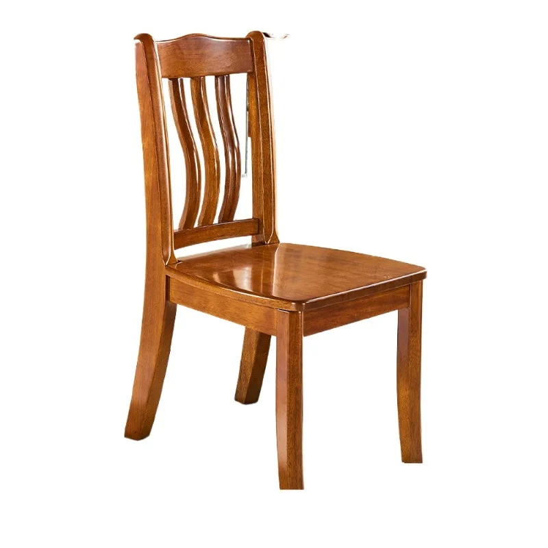 

Walnut dining chair pure solid wood chair casual back chair simple modern furniture Chinese furniture