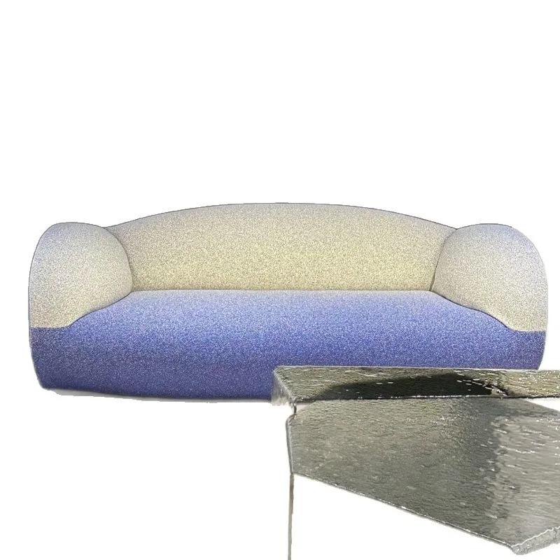 Special-shaped Nordic gradual change color sofa leisure creative simple special-shaped sofa living room lobby leisure sofa
