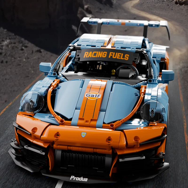 1800PCS GT3 RS Racing Modell Auto Bausteine Set Berühmte Sport Auto Ziegel Spielzeug Kit für Erwachsene Kinder Sammeln Geschenk jungen Mädchen
