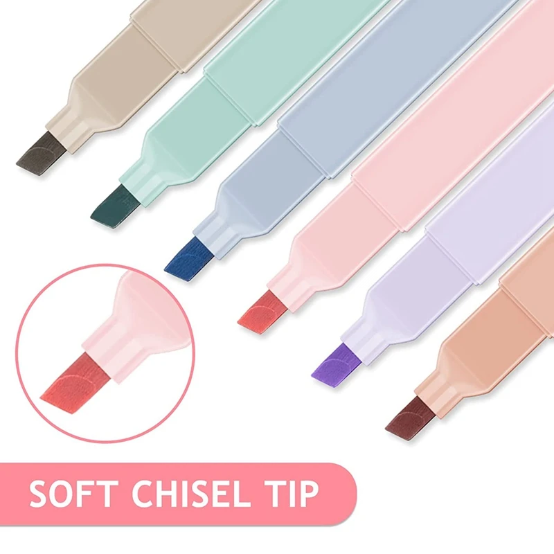 Resaltadores bonitos bolígrafos estéticos de colores surtidos, Resaltadores bíblicos, bolígrafos estéticos con punta suave