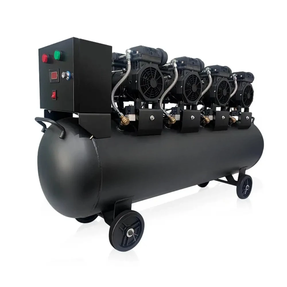 Factory Direct Sell 1100w 90l 8bar Oil Free Silence oilfree air Compressor