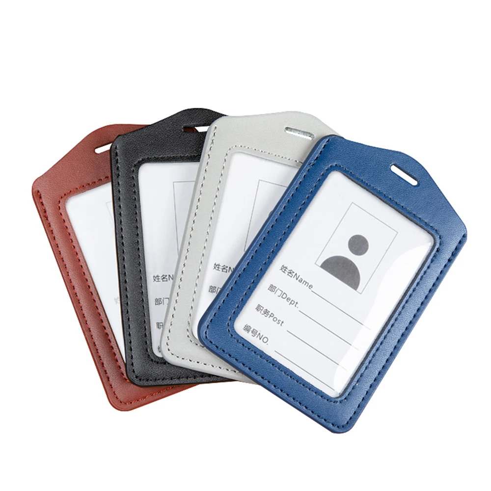 Student Business Work Certificate Identity Office Name ID Card Cover Credit Card Holder With Neck Lanyard Badge Card Case