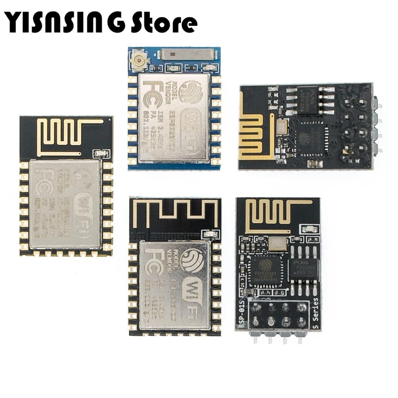 ESP8266 ESP-01 ESP-01S ESP-07 ESP-12E ESP-12F Remote Serial Port WIFI Wireless Module Intelligent Housing System Adapter 2.4G