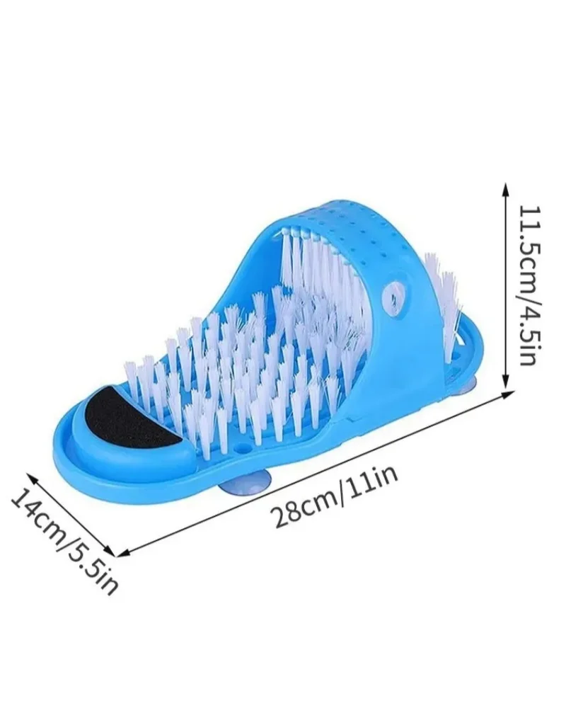 샤워 발 스크러버 마사지 클리너 스파 각질 제거 와셔 워시 슬리퍼 도구, 욕실 목욕 발 브러시, 각질 제거, 1PC