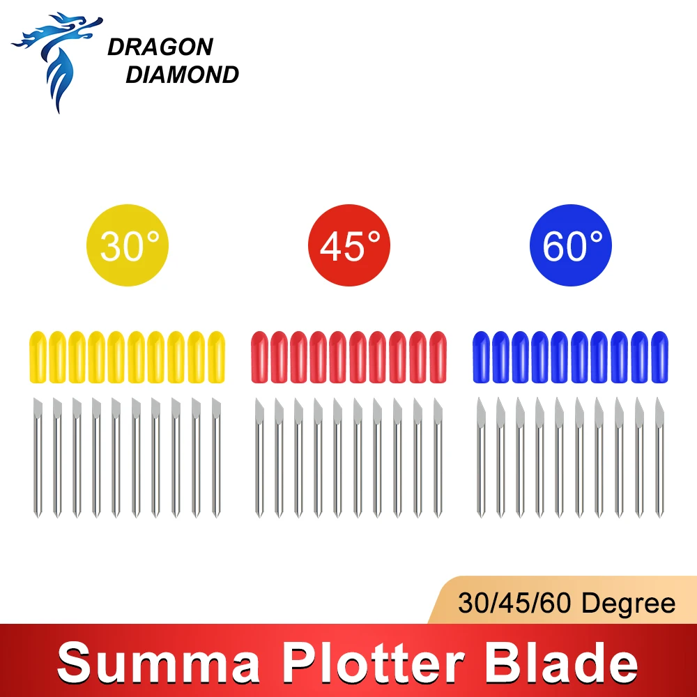 Lâmina de corte Summa-plotter, cortador de vinil, 30, 45, 60 graus, alta qualidade, 5 peças