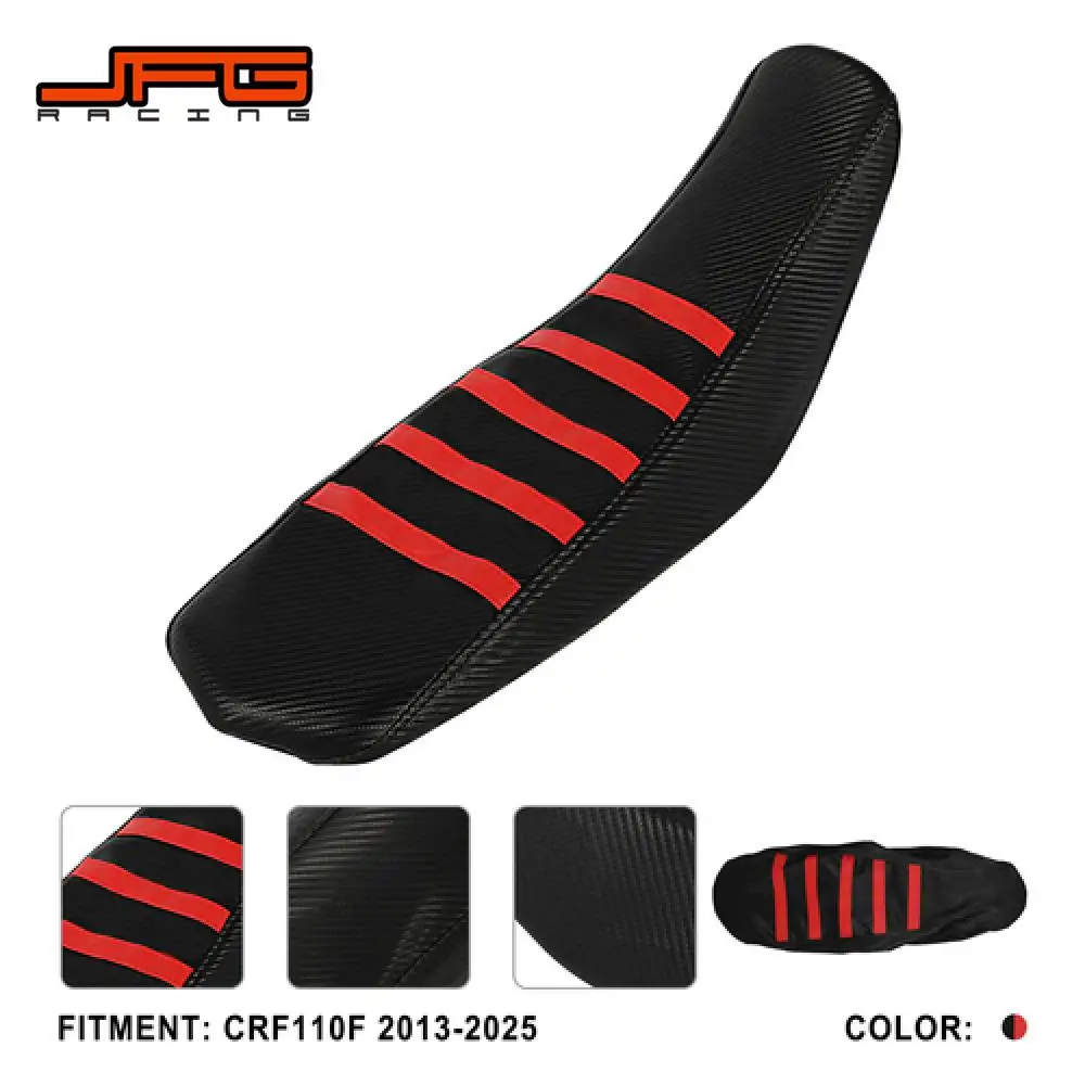 

Motorcycle Seat Cover For Honda CRF110F 2013-2025 Waterproof Electric Dirt Bike Seat Cushion Motocross Accessories Red Black