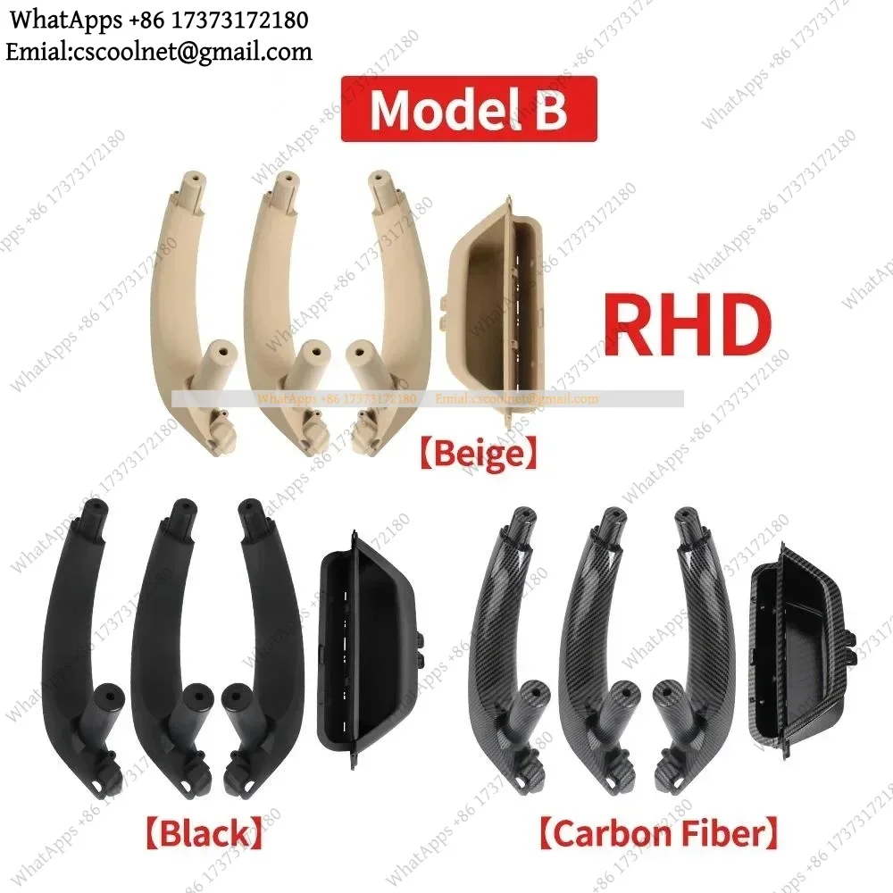 51419209216 Car Interior Door Handle Left Right Inner Door Panel Handle Pull Trim Cover For X3 X4 F25 F26
