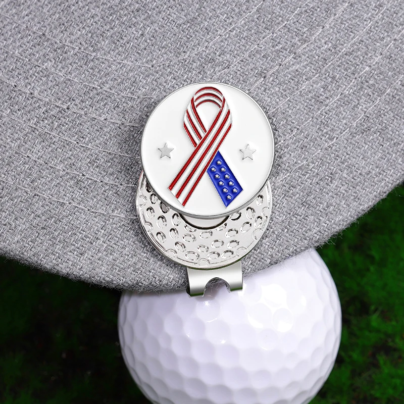 Klip topi Golf magnetik, penanda bola Golf logam untuk hadiah, topi bisbol, aksesori dekoratif, Klip Untuk Teman