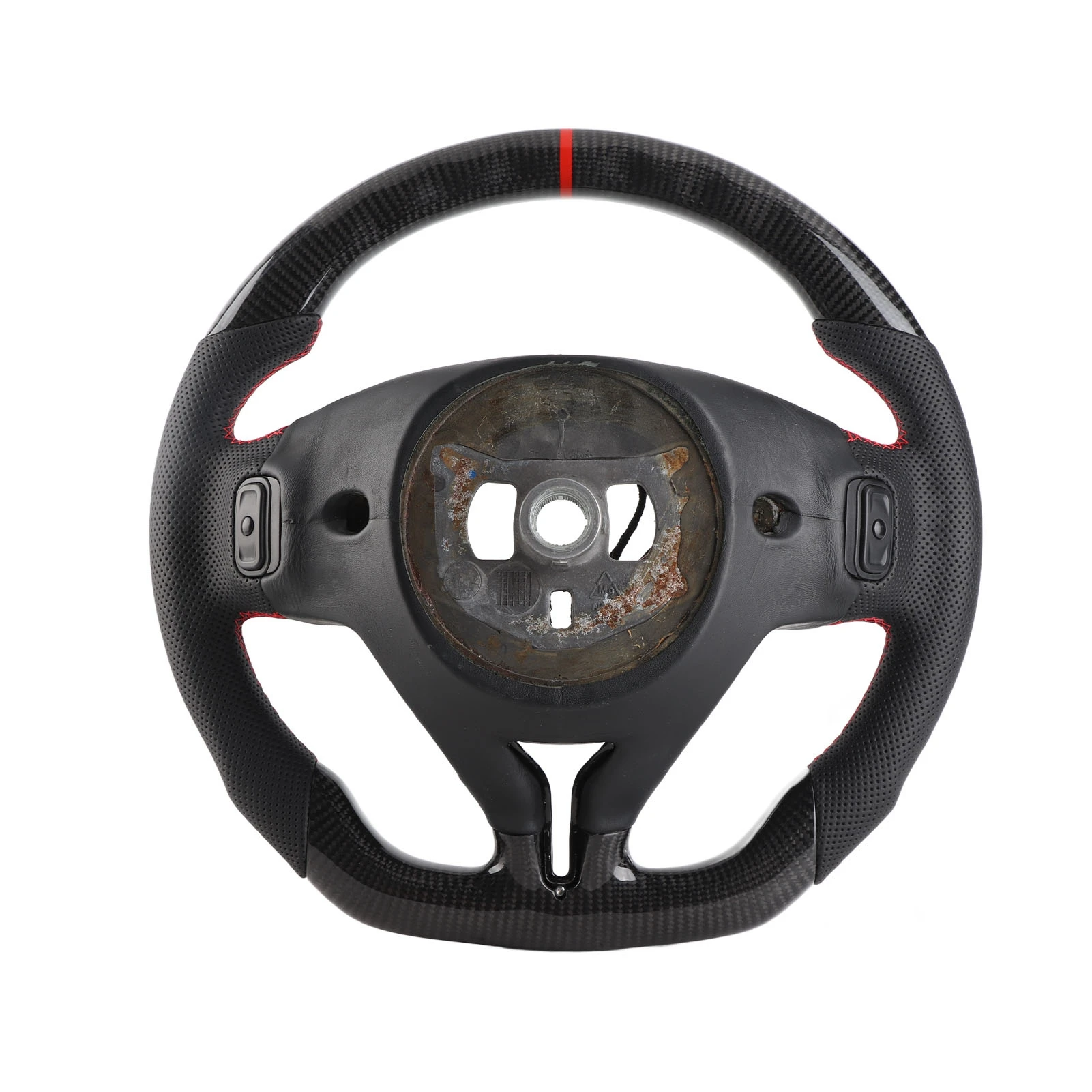 

Перфорированная кожаная замена рулевого колеса из углеродного волокна для Ghibli M157 Quattroporte M156 Levante M161 2014-2023 новая