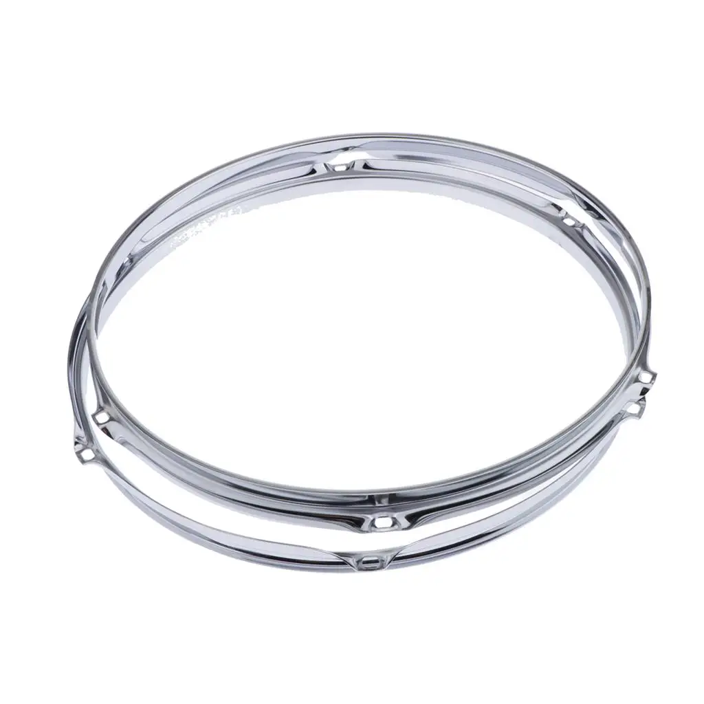 Pair of 14-Inch Hoop 6 Lug Snare Side Drum Hoop 1.2mm