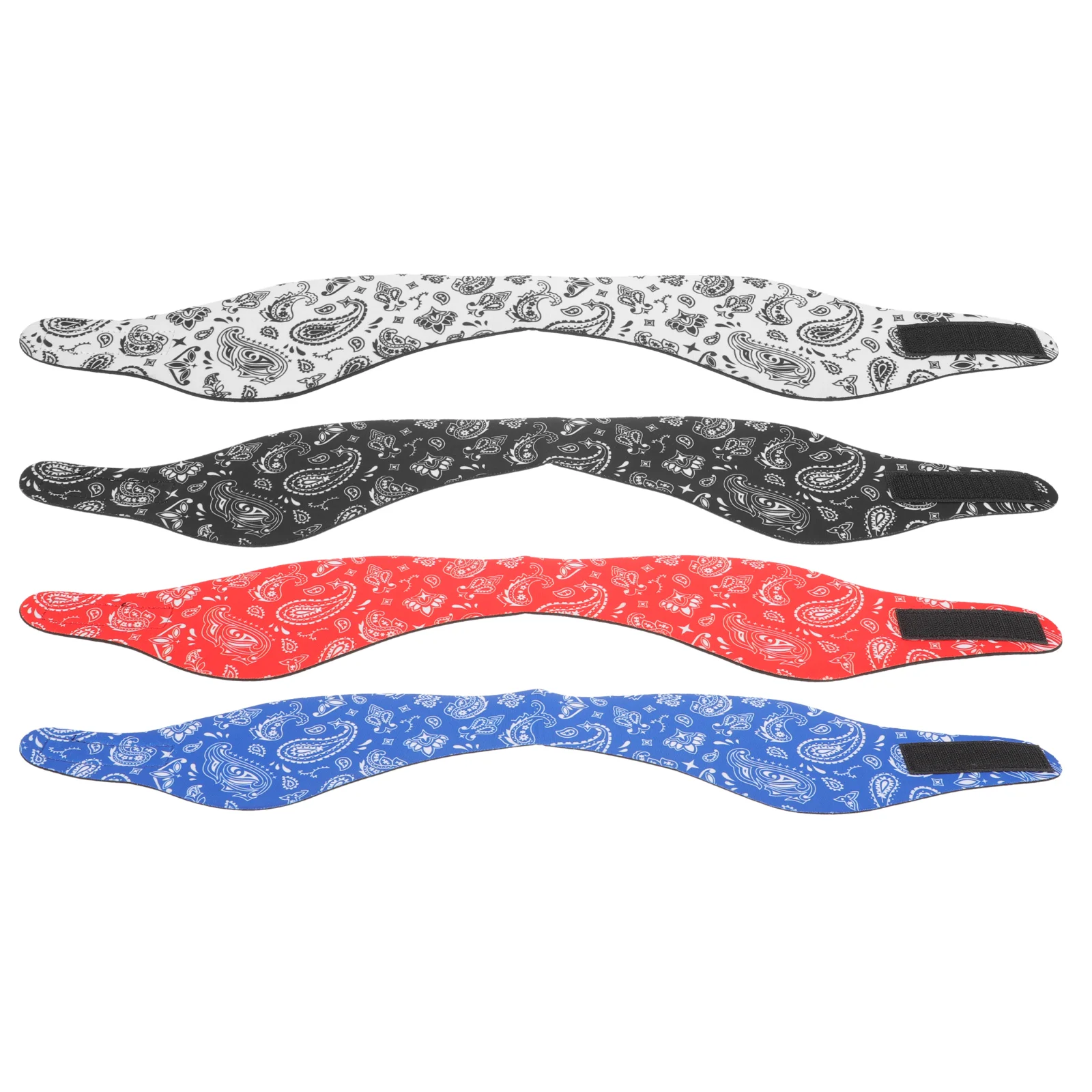 

4 Pcs Swim Headband Adjustable Ear Protector Bathing Cover Elastic Shower Turban Swimmers Headbands Plugs