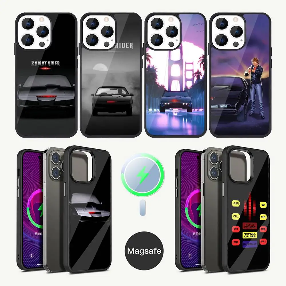 

KITT Car Knight Rider Phone Case For iPhone 16,15,14,13,12,11,Plus,Pro,Max Mini Magsafe Magnetic Wireless Charging