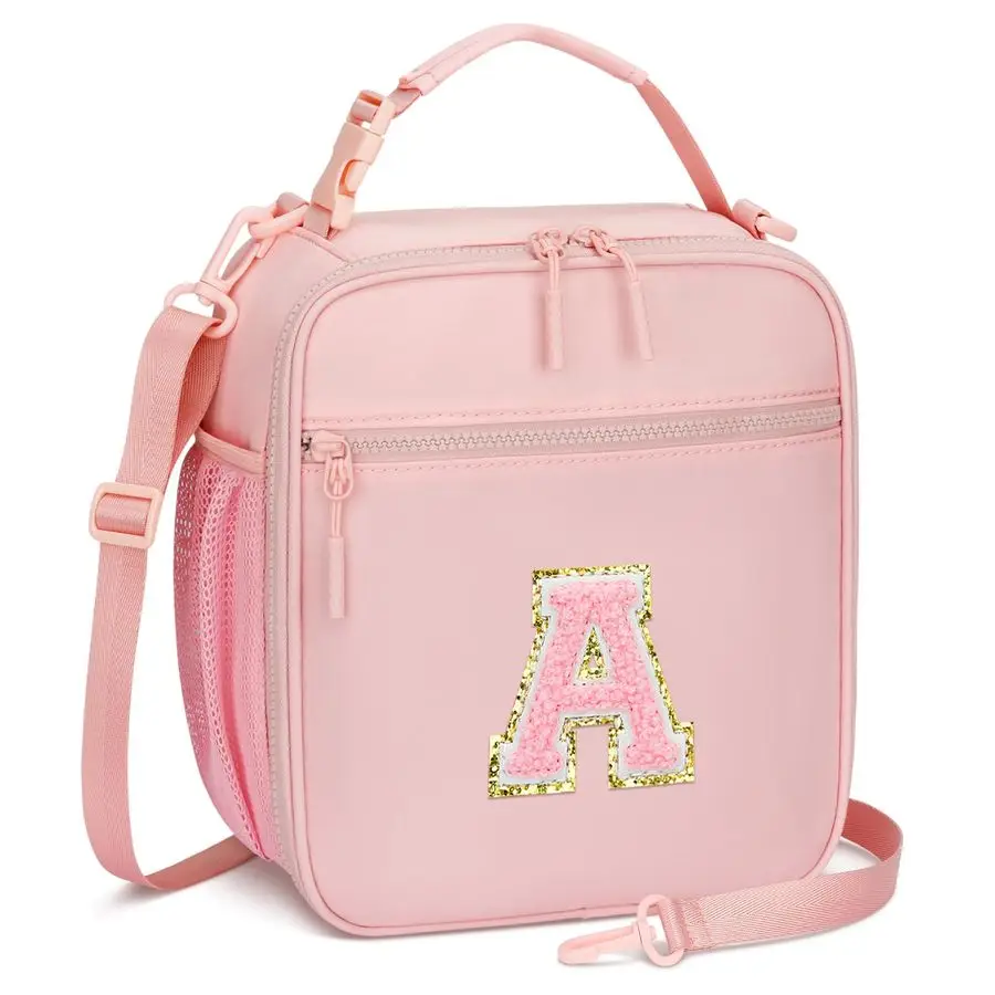 

Insulated Lunch Bag for Girls Kids, Back to School Gift, Reusable Leakproof Lunch Box with Adjustable Strap for School Daycare T