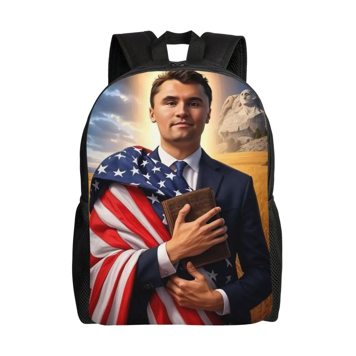 حقيبة ظهر Charlie Kirk Angelic Advocate للأطفال والبنات والأولاد خفيفة الوزن للرعاية النهارية للأطفال الصغار #1