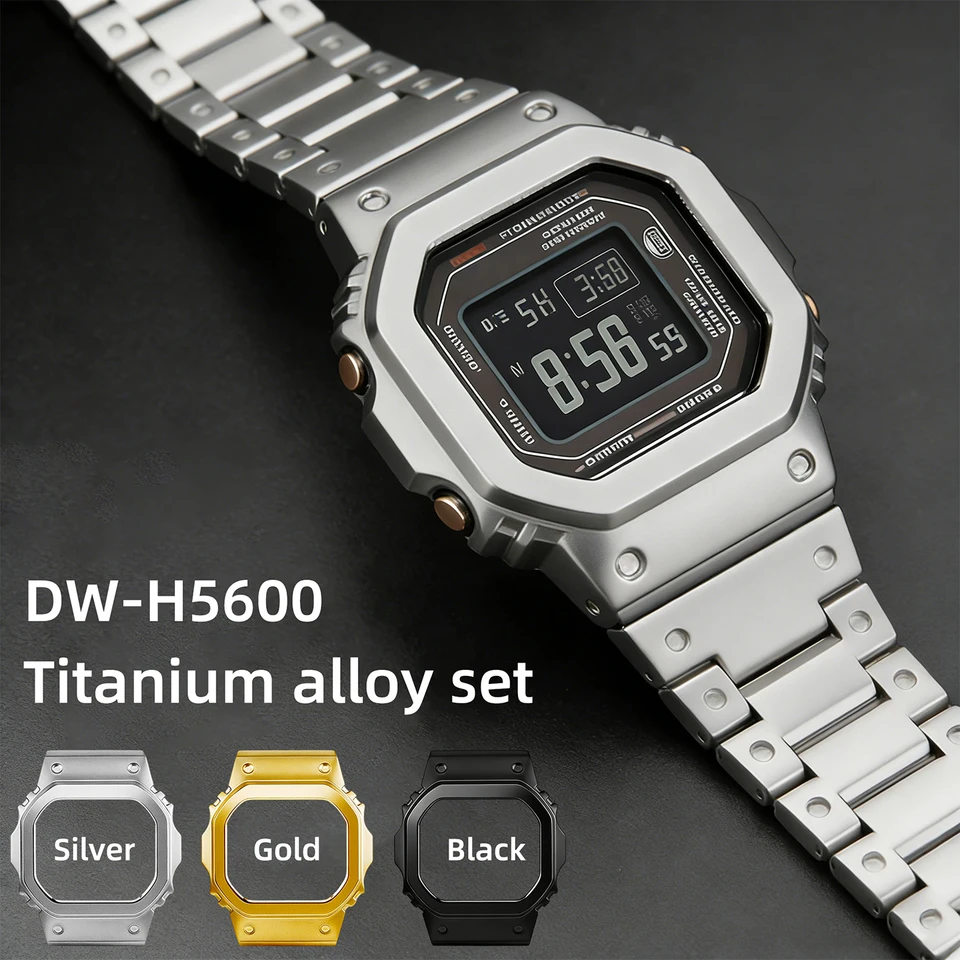 DW-H5600 Titanium Alloy Case Bracelet For Casio G-SHOCK G-SQUAD DW
