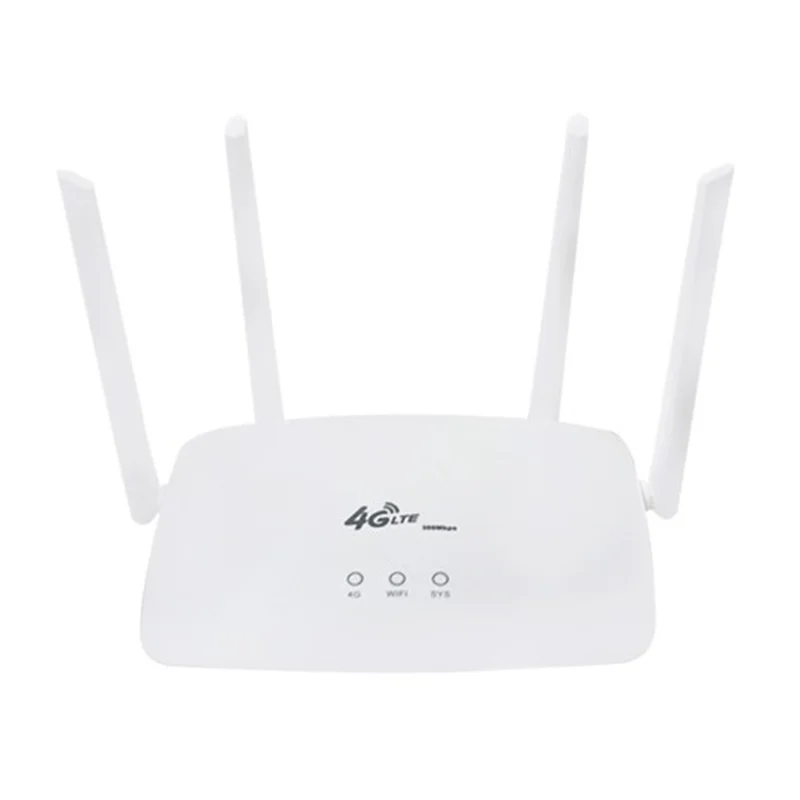 

4G CPE Wireless Router 300Mbps Wifi Router Repeater SIM Card To Wifi LTE Router RJ45 WAN/LAN Wireless Modem EU Plug