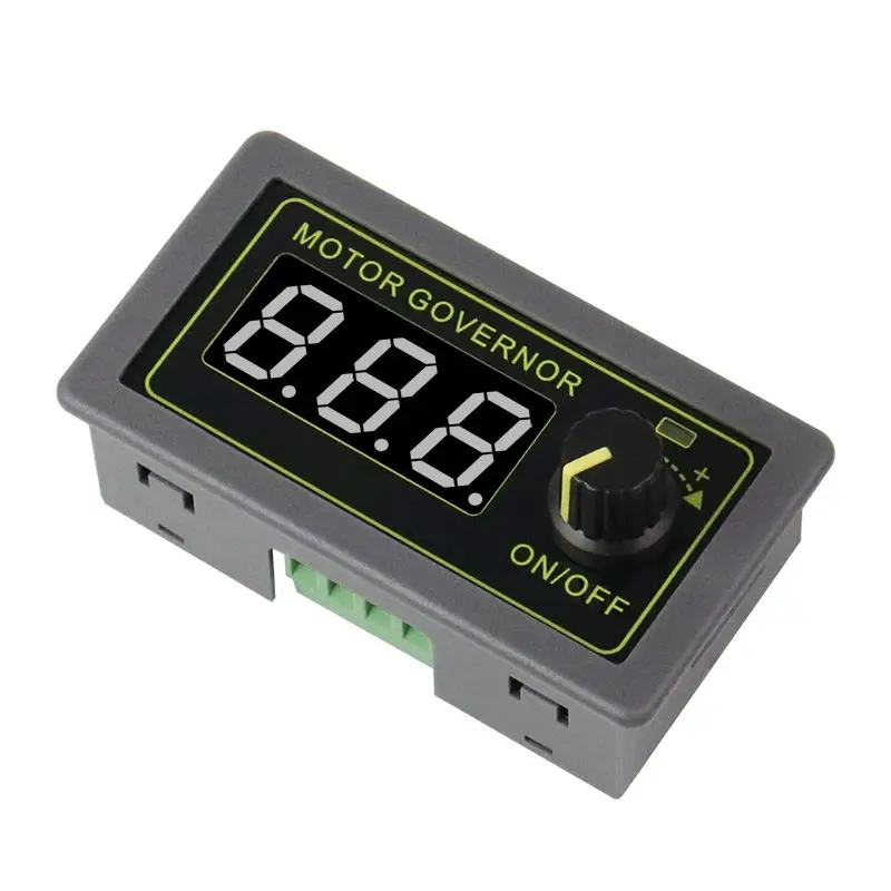 5V12V24V จอแสดงผลดิจิตอล PWM สวิตช์โมดูลควบคุมเครื่องเข้ารหัส5A อุปกรณ์ควบคุมความเร็วรอบจอ DC