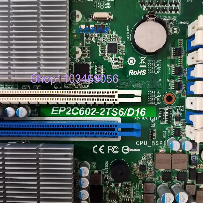 For AsRock  LGA2011 Support Xeon 5-1600/2600/4600 V2 Two-Way Server Motherboard EP2C602-2TS6/D16