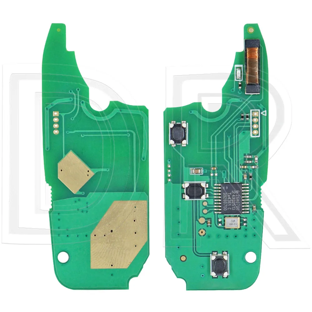 Great ID46 PCF7941 Chip 433MHz SIP22 Flip Car Remote Control Key For Fiat Panda 2003-2012