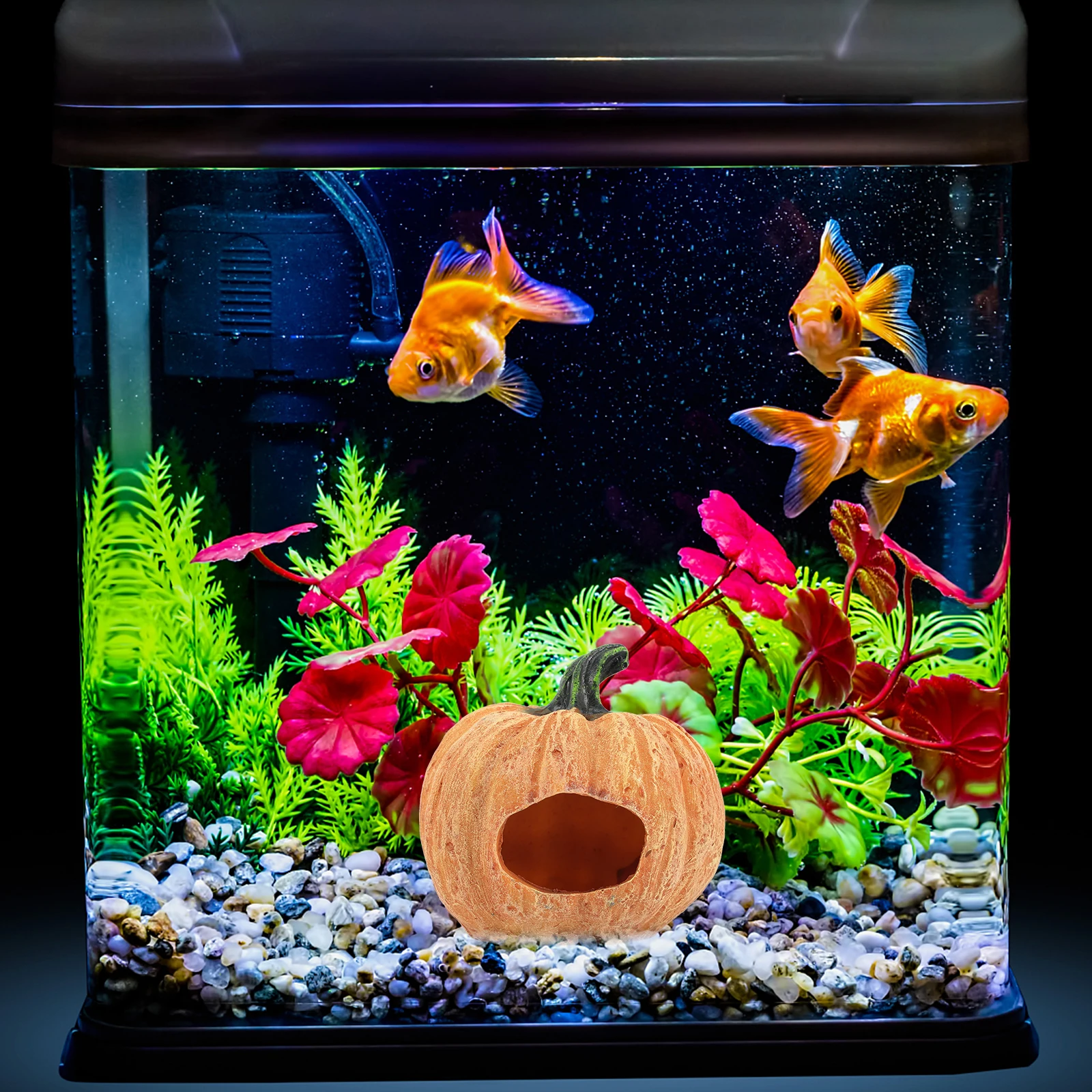

1pcs Aquarium Tank Decoration Resin Craft Cave For Reptiles Lizards Shrimp Fish Tank Landscaping Prop Guest Room Essentials Home