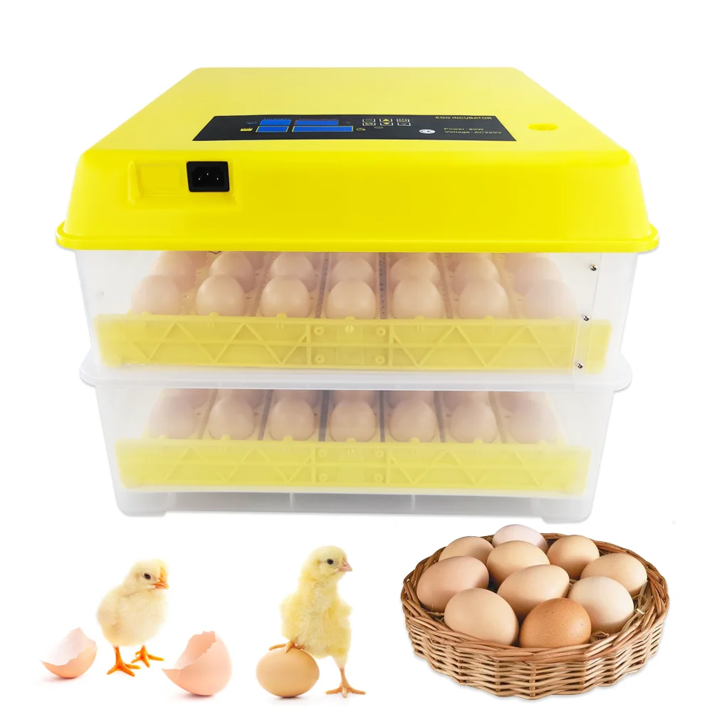 

Electric Poultry Chicken Duck Goose Quail Egg Incubators Hatch Temperature Humidity Controller Incubator 112 Eggs