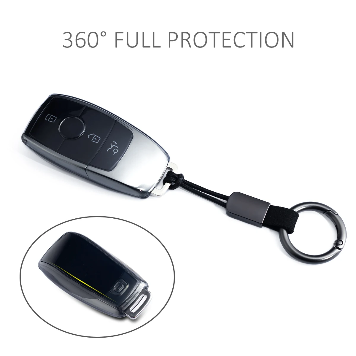 سليم مفتاح السيارة فوب غطاء المفاتيح لمرسيدس بنز A B C E S CLA CLS GLA GLB GLC GLE GLS EQA EQB 200 250 300 350 450 560 #4