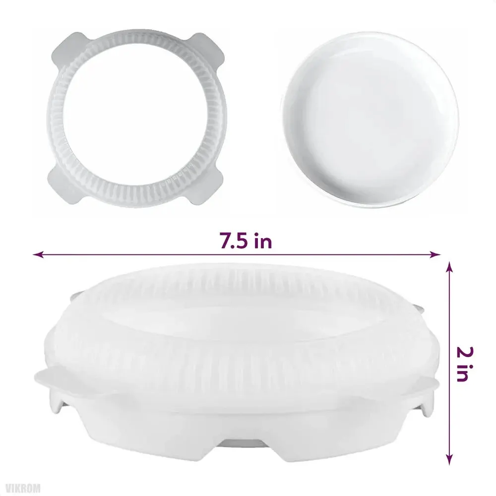 3D Silicone Cake Molds for Mousse Cake Pan Cheesecake Baking Mold Circle Ice Cream Maker Round Silicone Molds for Baking