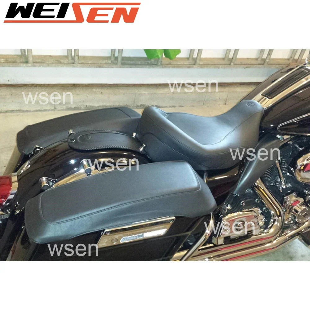 لـ 1993-2013 Harley Touring Road King、Electra Glide、Street Glide、Road Glide、Ultra Limited Motorcycle Saddlebag Lid Covers