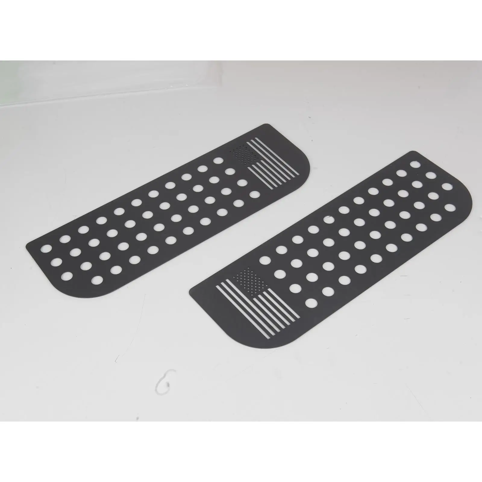 

Rear Window Glass Decor Strip Decal Trim Panel Aluminum Finish for Jeep Wrangler 2